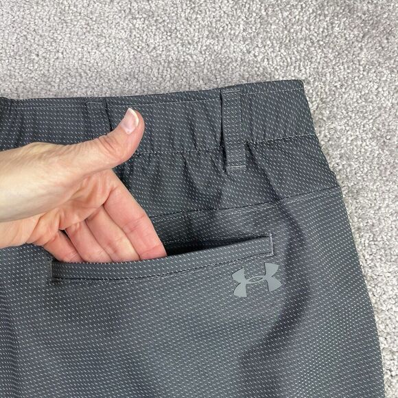 Under Armour Shorts Men’s 40 Gray Heatgear Performance Lightweight Pockets Golf - Picture 4 of 13